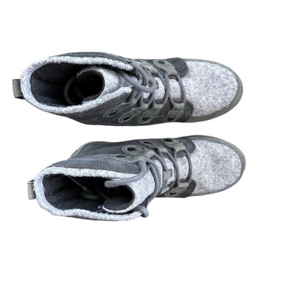 Sorel Explorer Joan Boot in Quarry/Black Size 7.5 Womens Winter Hiking - Picture 8 of 12